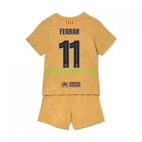 FC Barcelona Ferran Torres 11 Fodboldtrøjer Børn Udebanesæt 2022/23 Kort ærmer